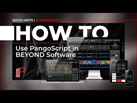 How To Use PangoScript In BEYOND Software