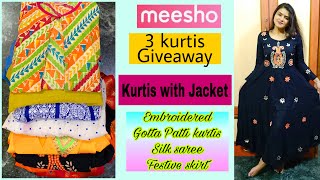 MEESHO KURTI HAUL | FESTIVEWEAR/PARTYWEAR | SILK SAREE | LASTEST DESINGER| ONLINE SHOPPPING |