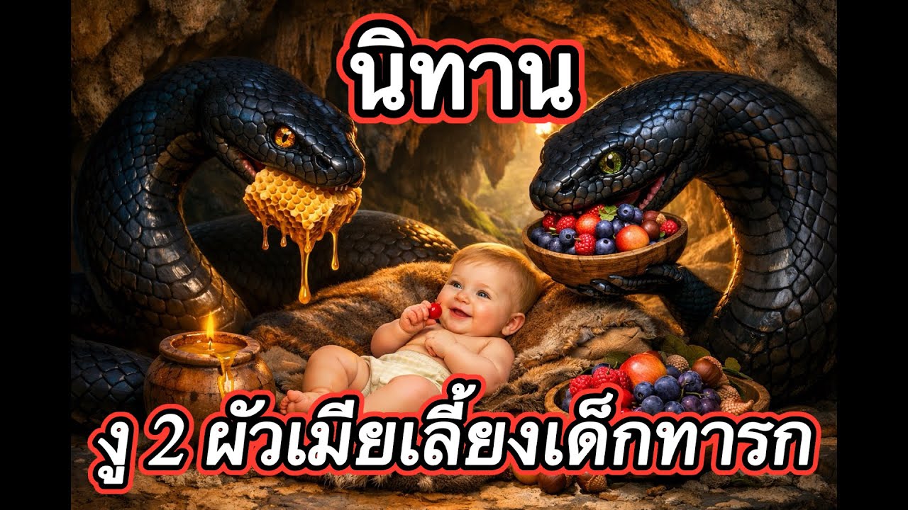 🌟￼ นิทาน🌟 งูสองผัวเมียเลี้ยงเด็กทารก #￼ นิทานก่อนนอน #นิทานพื้นบ้าน #นิทานสอนใจ #เรื่องเล่า #นิทาน 