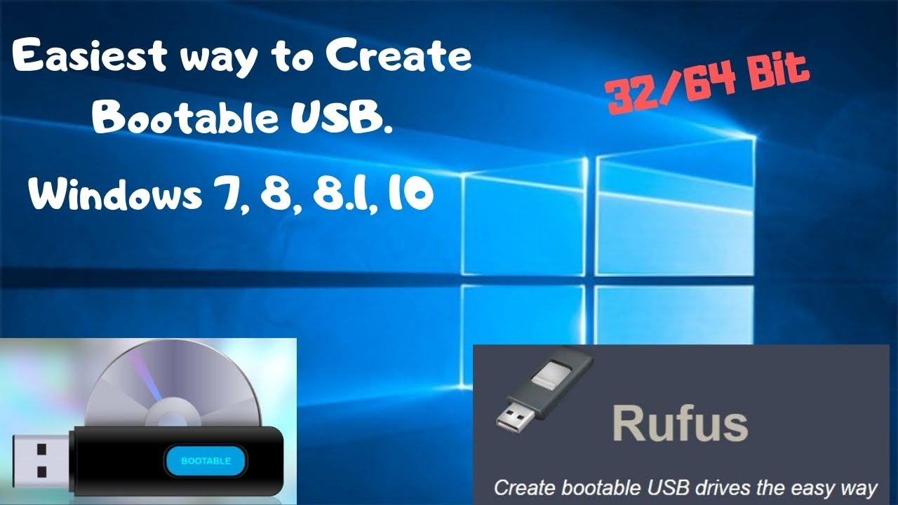 create a bootable usb drive windows 7 using rufus