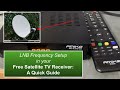 Satellite lnb frequency setup is a very important step