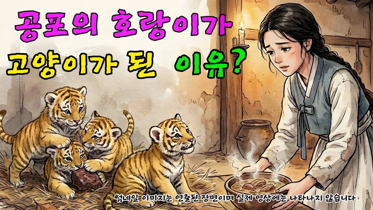 눈보라 속 주워온 호랑이 3마리 몰래 키운 과부의 충격적인 결말과 감동 실화 ㅣ옛날이야기 ㅣ민담 ㅣ오디오북ㅣ전설ㅣ설화 ㅣ야담