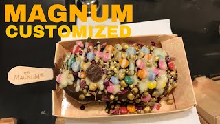 Magnum Ice Cream Instant Customized Vanilla & Chocolate Ice Cream Magnum Rome Trevi Fountain