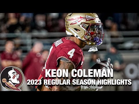 Keon Coleman 2023 Regular Season Highlights | Florida State WR