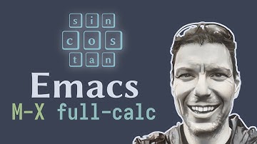 How to call trigonometric functions using Emacs Calc