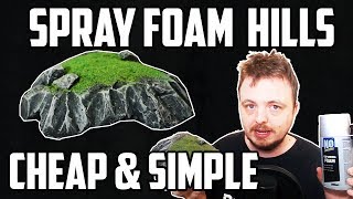 Expanding Foam Wargaming Hills - Cheap & Easy