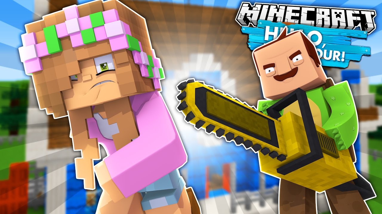 TINY TURTLE TURNS INTO THE NEIGHBOUR! Minecraft Hello Neighbour w/LittleKelly