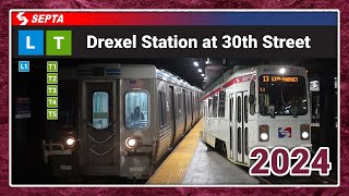 Drexel Station at 30th Street SEPTA Metro Action!  SEPTA TrAcSe 2024