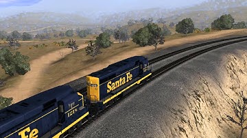 GP30: ATSF Manifest at Tehachapi Loop