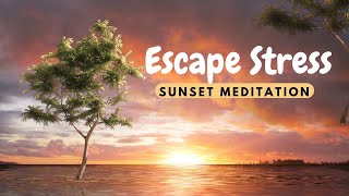 Escape Stress: Sunset Meditation with Tranquil Tree | The Music Spot