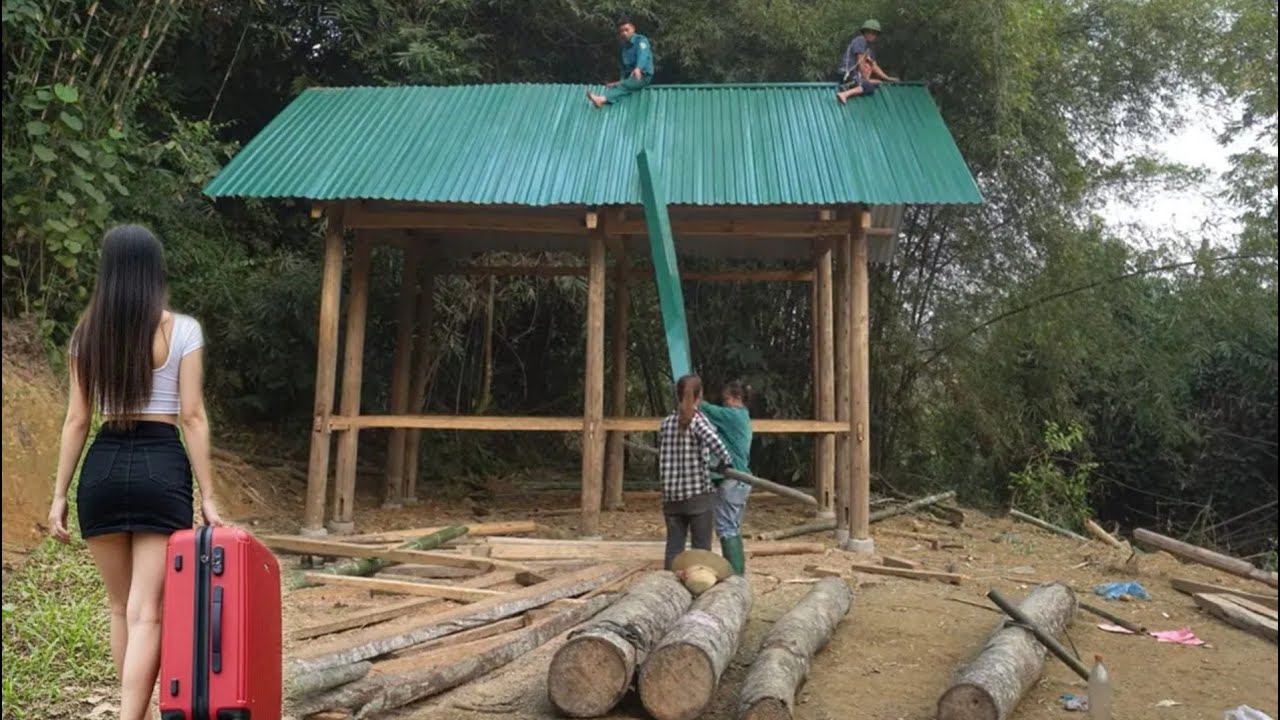 After 12 years working abroad, The girl returned to her garden building house | Start To Finish