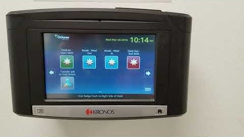 Clock in with Badge at InTouch Clock