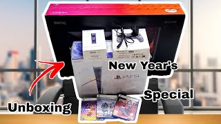 Unboxing PS5 Slim + Gaming Monitor and Accessories | My First PlayStation Console | #trending