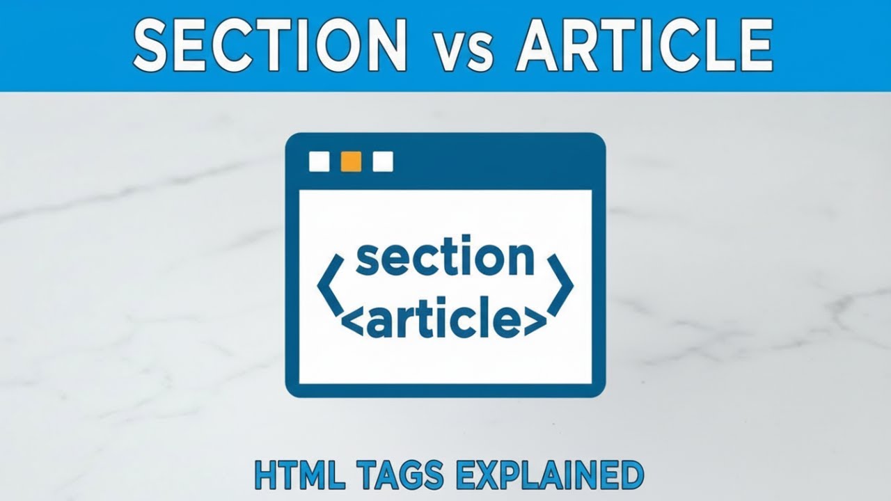 HTML Section vs Article Explained with Easy Examples | Tamil | CodeWithAswin