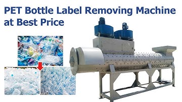 Amazing! PET label removing machine working process | How to remove PVC labels from PET bottles?