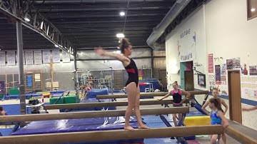 Anastasia Rudnitskaya Training Video- Front Aerial - Backhand Layout Step out 2018