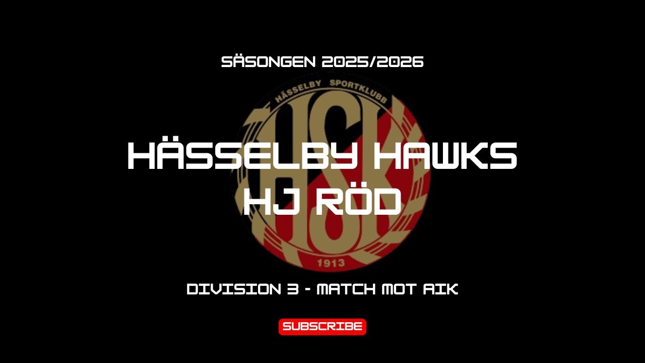 HJ DIV3 |  AIK IBF - Hässelby Hawks 