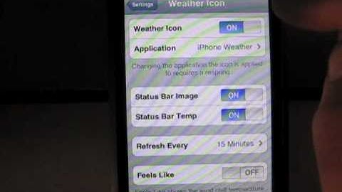 iPhone Hack: How To Get Live Weather Icon!