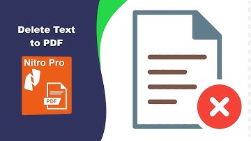 Hoe u ongewenste tekst in een PDF-bestand verwijdert in Nitro Pro PDF Editor