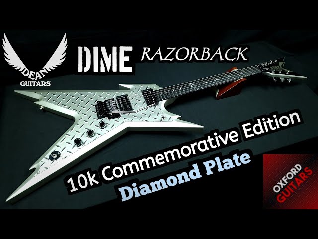 【極美品】 WITH DIAMOND BRIDGES 10号 Dean Dime Razorback 10K Commemorative Edition Diamond Plate