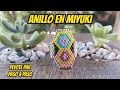 ANILLO EN MIYUKI DELICA 💍 /SUPER FACIL/PEYOTE PAR/PASO A PASO/Miyuki ring/ANILLO MIYUKI