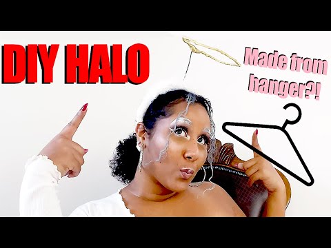 How To Make your own Halo with a Wire Hanger! A Time-lapse | 31 Days of SFX Makeup