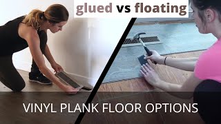 Vinyl Plank Flooring: Floating vs Glue Down | This or That DIY