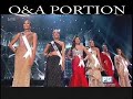 Miss universe 20162017 top 6 question and answer portion