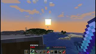 when you beat mincraft and they hit you with this sunset