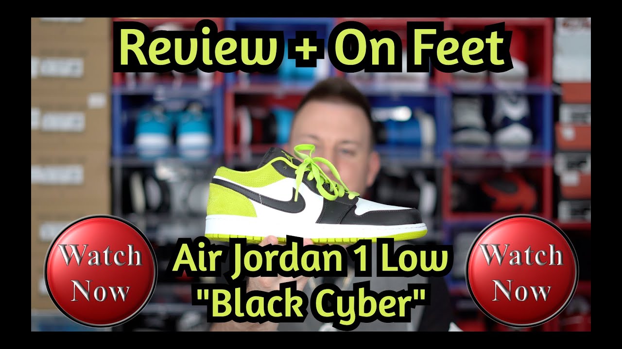 air jordan 1 low black cyber