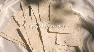 🗞 DIY KERTAS DAUR ULANG | DIY RECYCLED PAPER