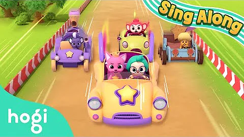 🏎 Race with Wonderville Friends! | Sing Along with Hogi | Nursery Rhymes | Pinkfong & Hogi
