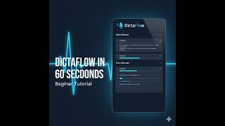 DictaFlow Beginner Tutorial (1 Minute) | Fast AI Dictation for Windows