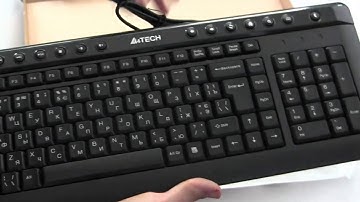 Распаковка Клавиатуры проводной A4Tech KL-40 USB Black из rozetka.com.ua