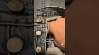 Find the production date of Levi’s 501s using the interior tag #vintagestore #vintageclothing
