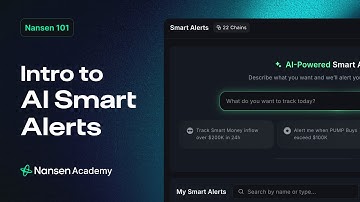 AI Smart Alerts for Beginners - Nansen 101