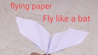 bat flies paper plane