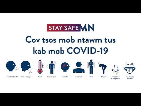 Cov tsos mob ntawm tus kab mob COVID-19 (Hmong)