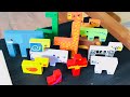 puzzle animals for kids The animal color leaning Tetris creative puzzle blocks