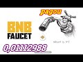 FAUCET TOP DE BNB PAGA 0,01112988 BNB NA BINANCE