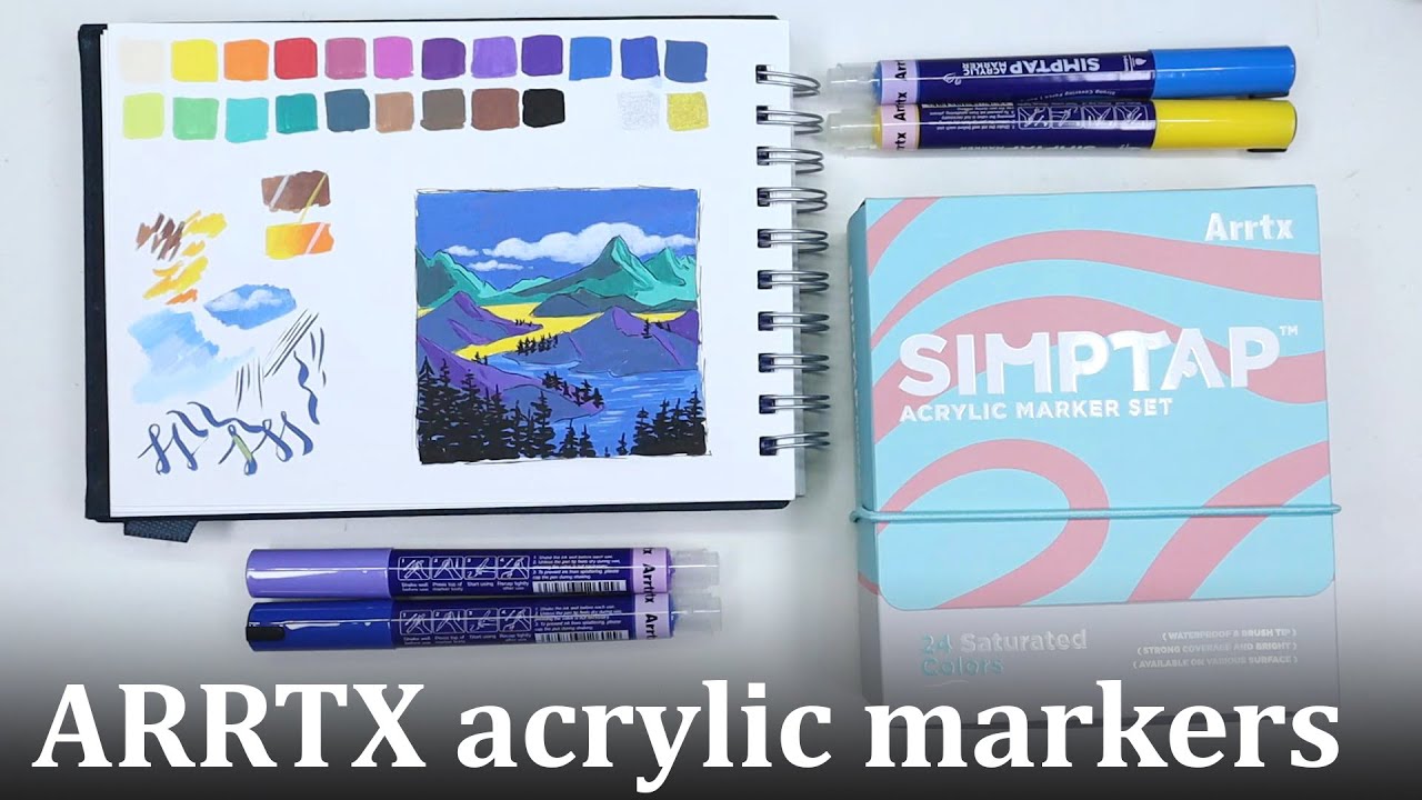 Arrtx acrylic markers : r/drawing