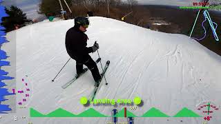 Ski Roundtop⛷️🏔️⛷️New Years Eve Dec 31 2025 ~27-29°f Snow 🐳Whales 🐳12 morning runs Chuck Cam