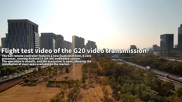 Flight test video of the G20 video transmission and SIYI A8 mini