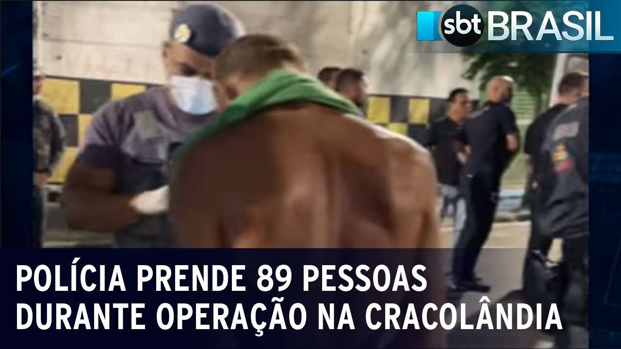 SP: Polícia prende 89 pessoas durante operação na Cracolândia | SBT Brasil (12/01/24)