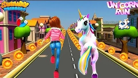 Subway Princess Runner🏃‍♀️ V/S Unicorn Run🦄 - Endless Run | Android/iOS Gameplay HD