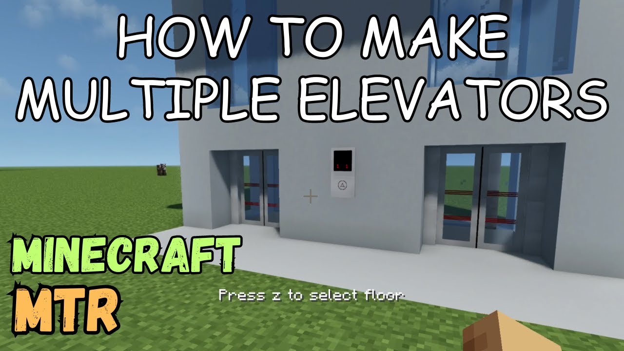 How to make multiple elevators - Minecraft MTR