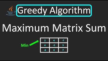 LeetCode - 1975. Maximum Matrix Sum | Greedy Algorithm | Java