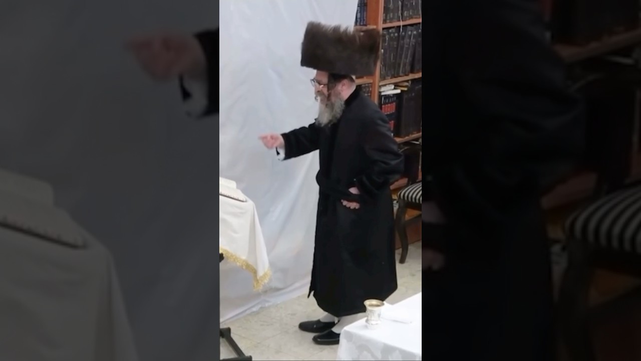האדמו״ר מקרעטשניף סיגעט בהדלקת נרות חנוכה