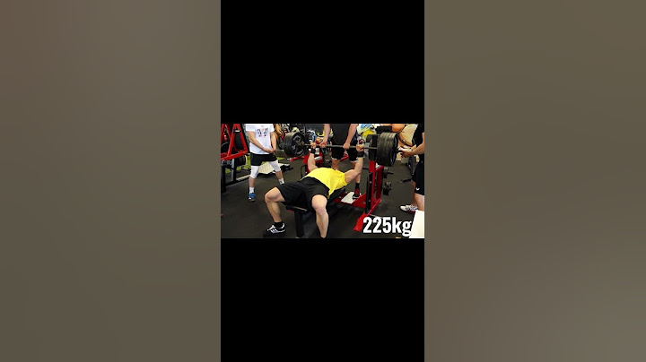 Bankdrücken 225kg x5