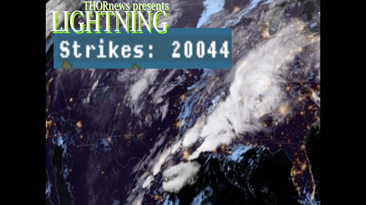 20000 lightning strikes in 2 hours this storm is fierce flooding